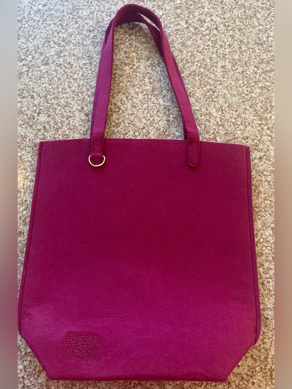 Bath & Body Works 2025 Black Friday Burgundy Felt Tote Bag – (Bag Only)